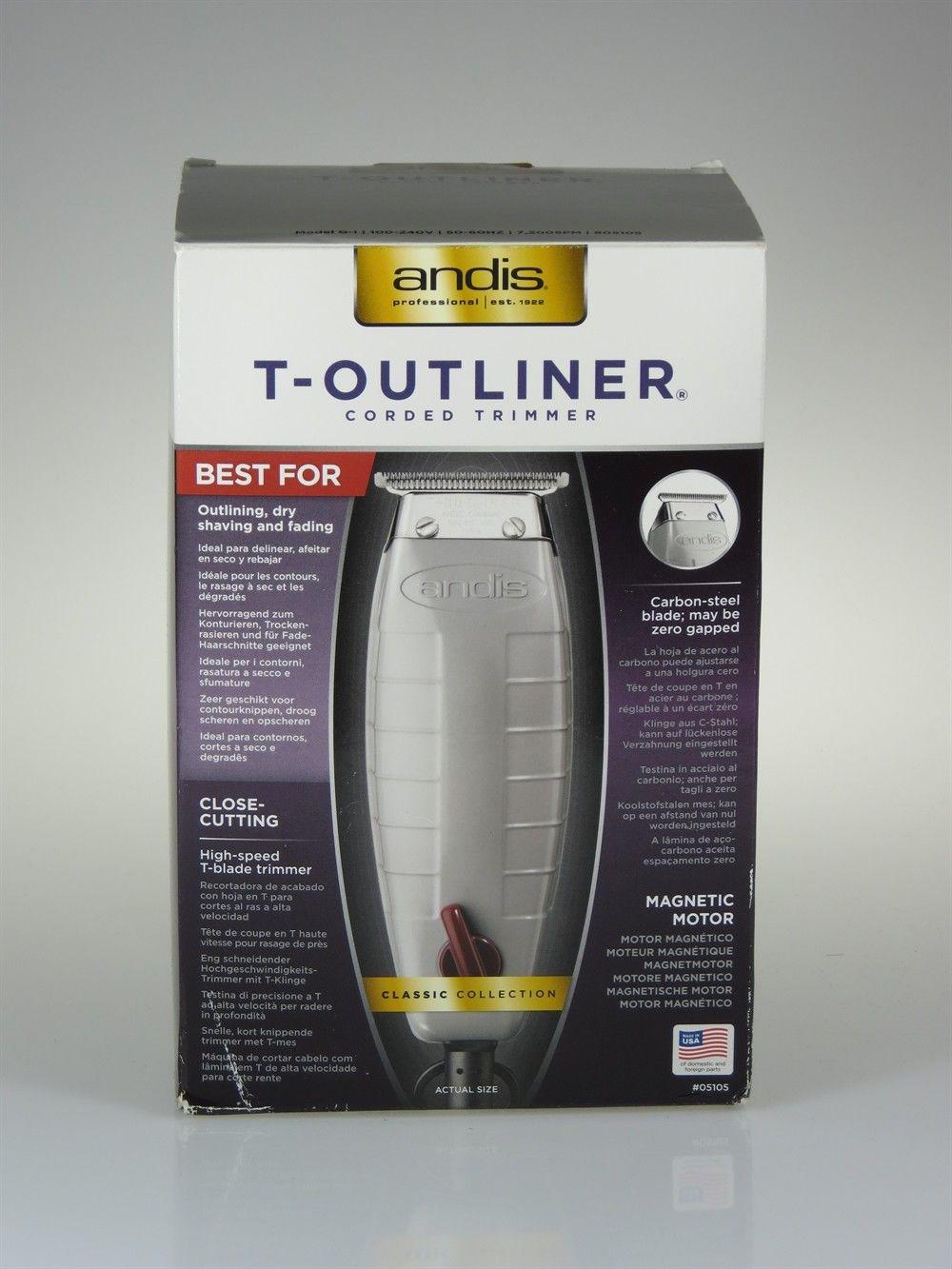 professional Hair cutter and beard Andis T-outliner G-1 #05105 made in USA