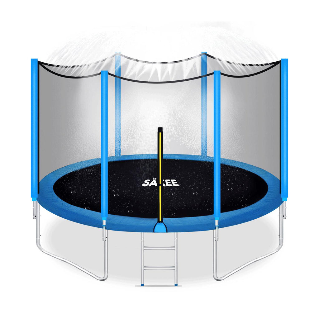 Säkee14 FT Trampoline with Enclosure Safety Net for Kids 375LBS Weight Capacity Outdoor Trampolines for Children Adults Family Backyards