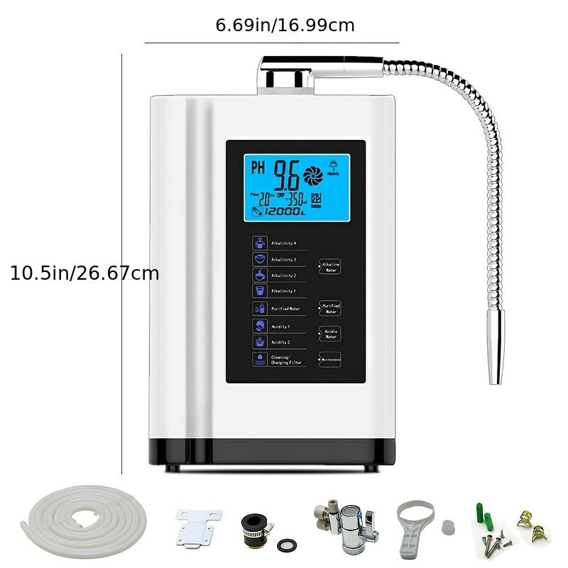 Alkaline Water Ionizer Hydrogen Generator Machine Purifier,Produces PH 3.5-10.5 Alkaline Acid Water Water Filter System For Home