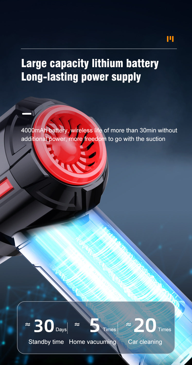 Cordless Vacuum Cleaner, Handheld Rechargeable Car Vacuum Charging Dock, Strong Suction Portable Mini Vacuum, Wet Dry Vacuum Cleaner For Car Home