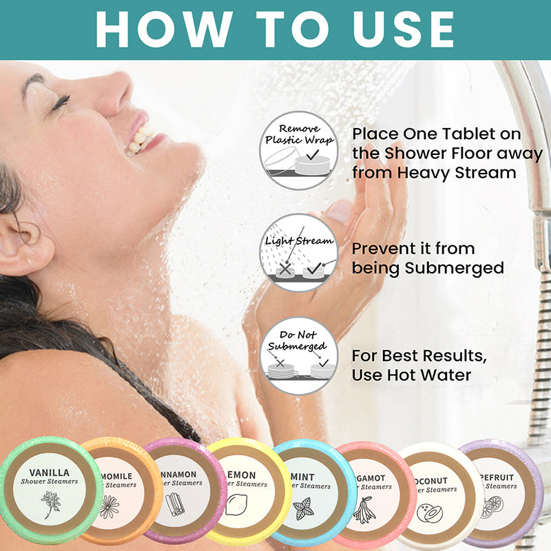 Shower Steamers  - 8 Pack Shower Bombs Gifts For Her With Essential Oil For Home SPA, Self-Care &amp; Relaxation Valentine's Birthday Day Gifts For Men &amp; Women Who Have Everything, For Halloween Gift, For Christmas Gift