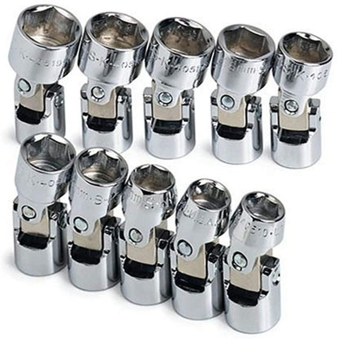 SK 3910 10 Piece 3/8-Inch Drive 6 Point 10-Millimeter to 19-Millimeter Flex Socket Set