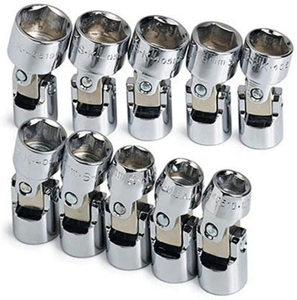 SK 3910 10 Piece 3/8-Inch Drive 6 Point 10-Millimeter to 19-Millimeter Flex Socket Set
