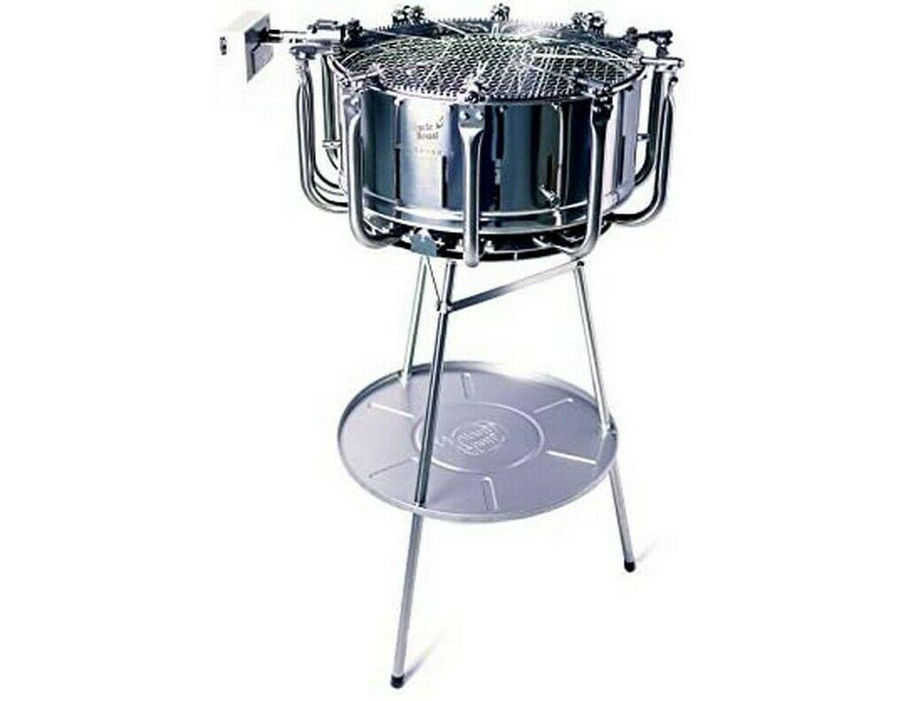 Barbeque Grill Uncle Roast Automatic Rotisserie Silver 860022