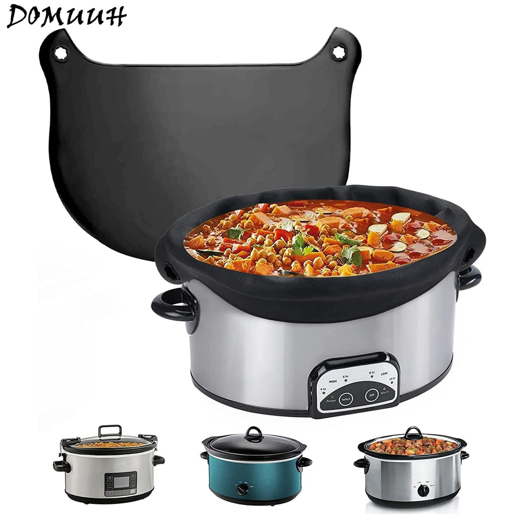 Silicone Slow Cooker Liners, Reusable CooLiner For 6-8 Quarts Slow Cooker, Leakproof Dishwasher Safe Cooker Bags Liners For Oval Or Round 7 8QT Slow Cooker.