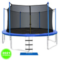 ORCC Upgrade 15 14 12 10 FT Trampoline with Safety Enclosure Net Wind Stakes Rain Cover Ladder,Outdoor Trampoline with TUV Certificated,Best Gift for Kids