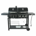 Heavy Duty Dual Fuel Gas Charcoal Combo Grill BBQ Barbecue Smoker Outdoor Cooker