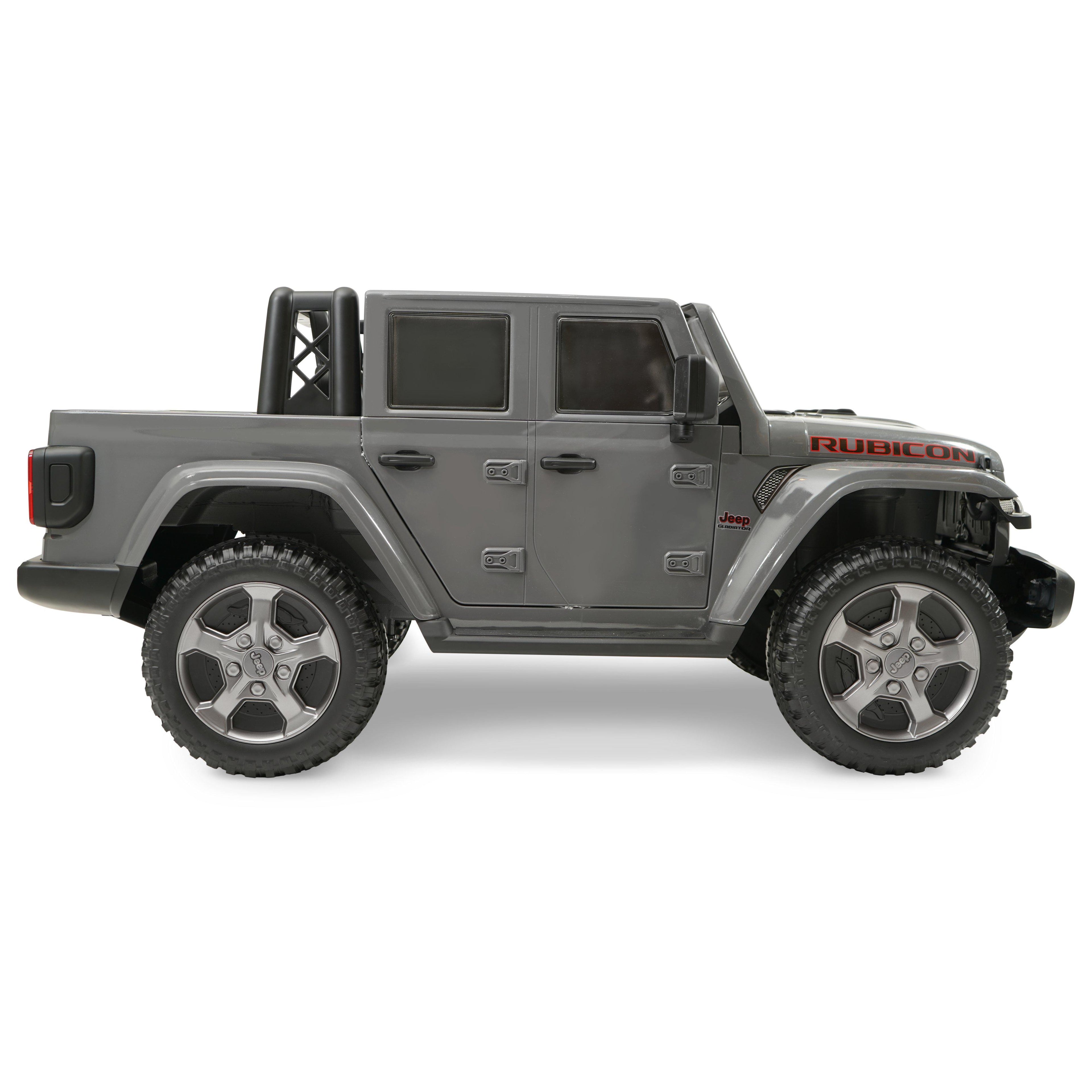 12 volt Jeep Gladiator Battery Powered Ride On Vehicle, Gray