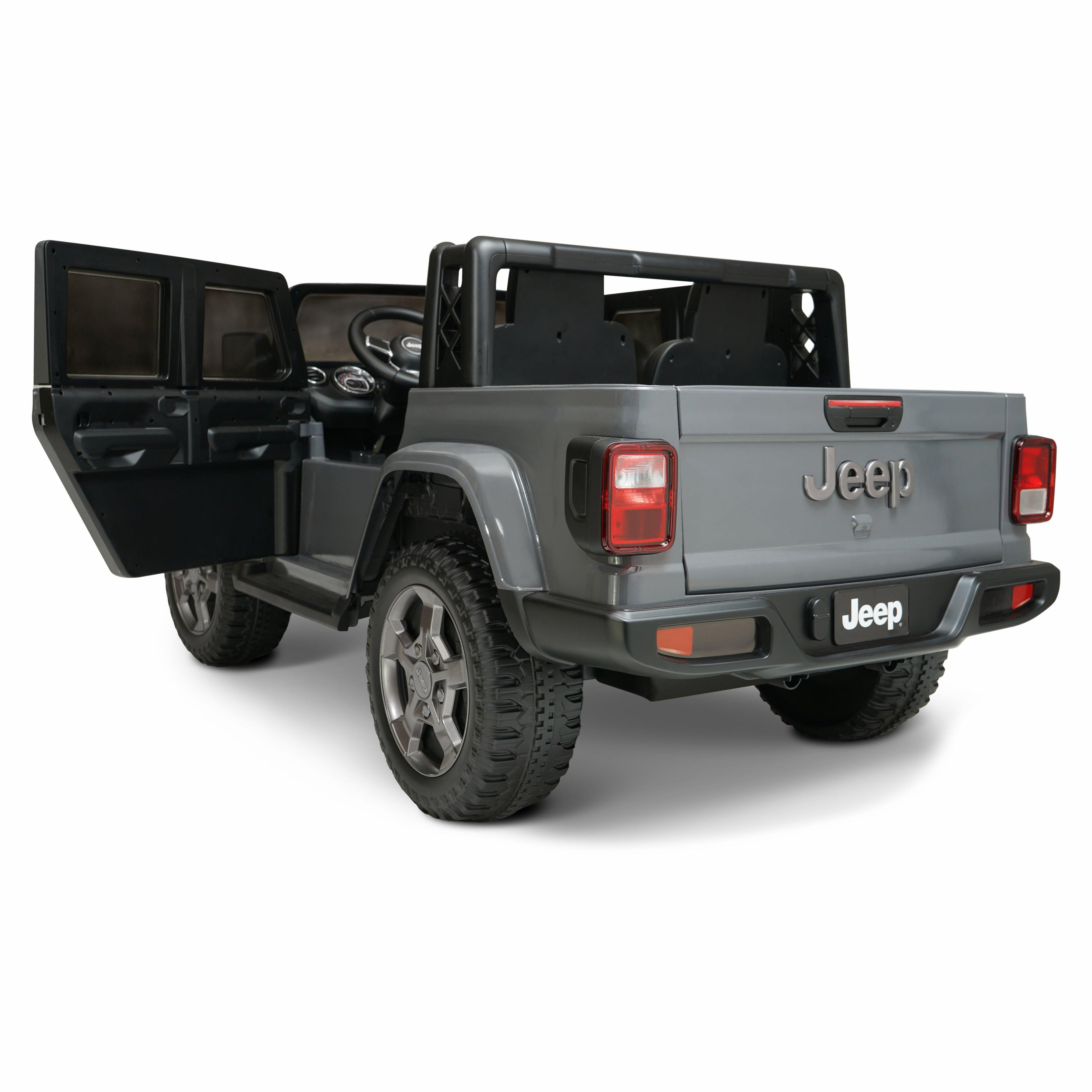12 volt Jeep Gladiator Battery Powered Ride On Vehicle, Gray