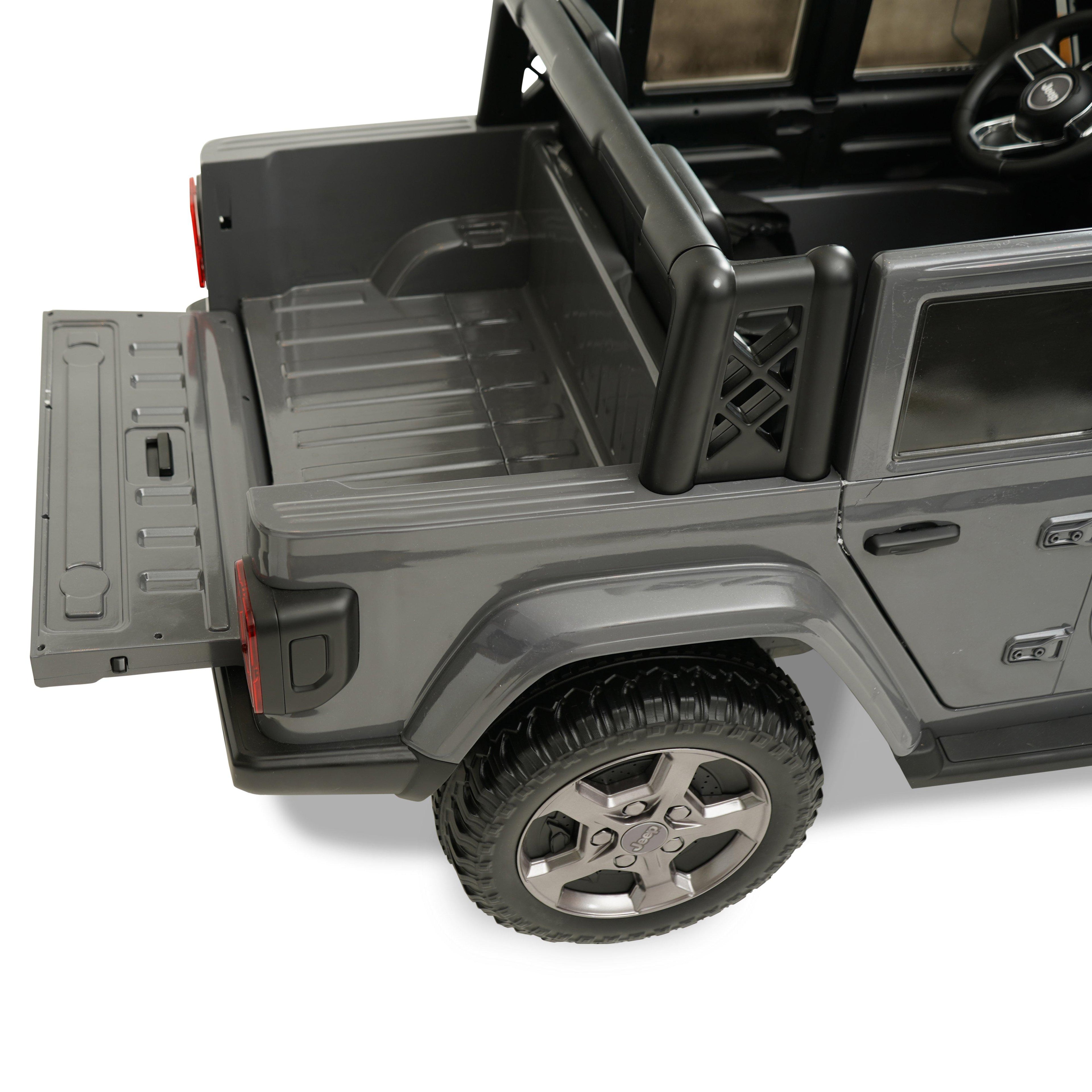 12 volt Jeep Gladiator Battery Powered Ride On Vehicle, Gray