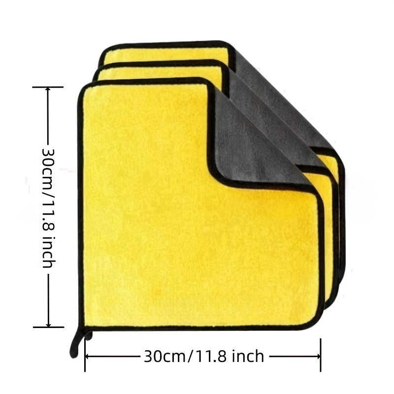 3/5/10 Pcs Extra Soft Car Wash Microfiber Towel Car Cleaning Drying Cloth Home Kitchen Rag Dishwashing Towel 30*30cm(11.8*11.8 Inch),Brighter Colors
