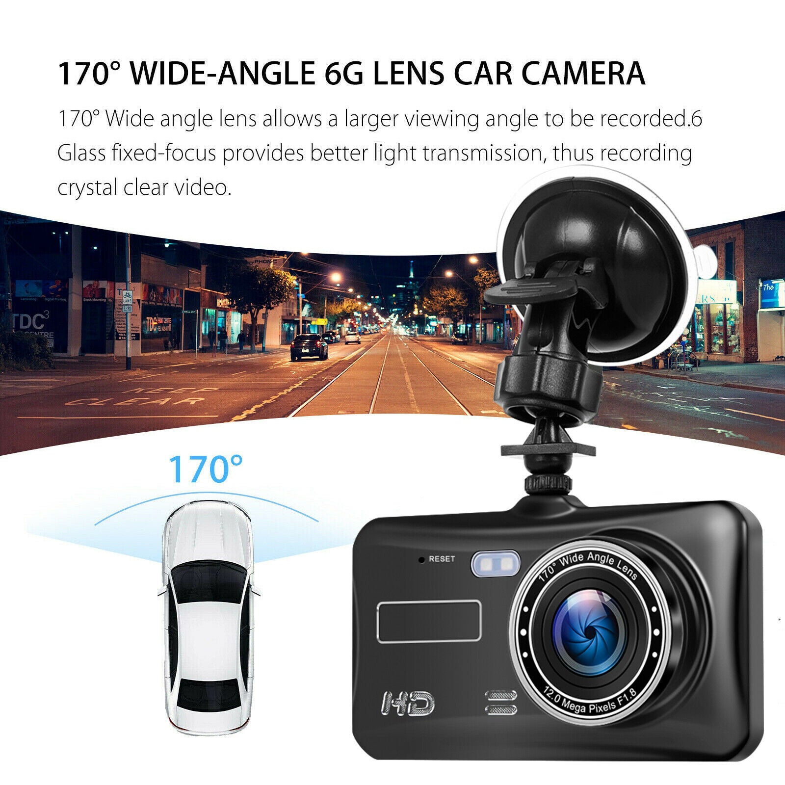 Dash Cam Front And Rear Camera CAR DVR Car Video Recorder Vehicle Black Box FULL HD 1080P Night Vision Driver Recorder