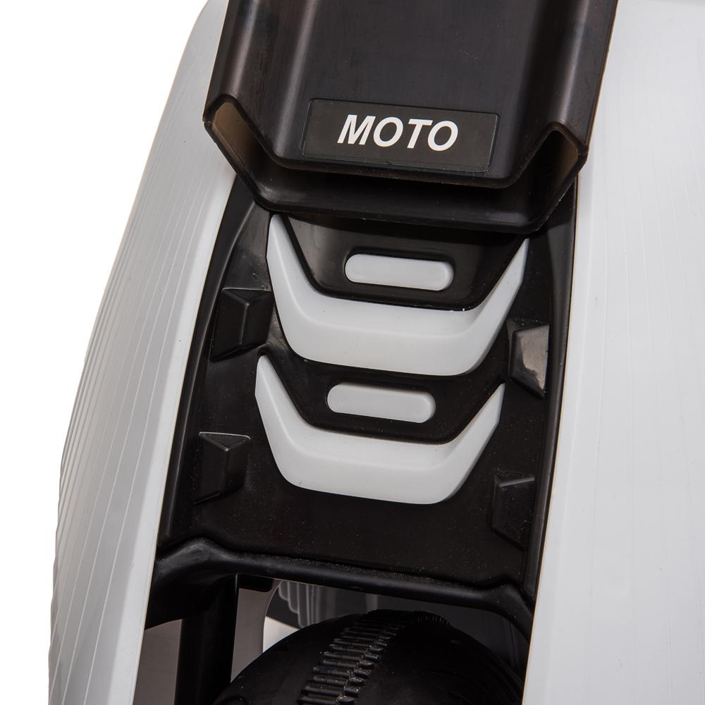 kids Ride On Toys 6 Volt Car, Electric Power Wheels Car with 3 Wheels Double Drive, Electric Motorcycle for 3-6 Years Toddlers, Ride On Cars w/MP3 Function, Thanksgiving Christmas Gift, White, W6945