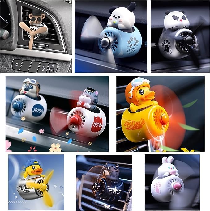 Cacacece 4 Packs Freesia Smell Car Air Fresheners Refills Solid Fragrance Replacement Tablets, Long Lasting Car Air Fresheners