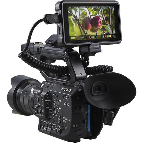 Atomos  V 5" 4K HDMI Recording Monitor Bundle Includes Crucial MX500 500GB Solid State Drive, Microphone, HDMI Cable, LED Light, V Flash Bracket, HDMI Cable and Swivel Ball Mount Adapter