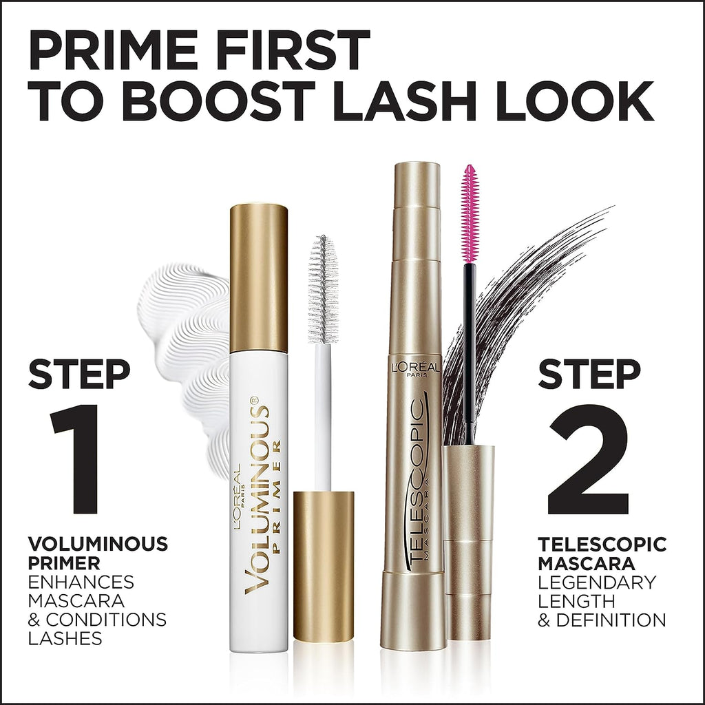 L'Oréal Paris Telescopic Original Washable Intense Lengthening Mascara, Black Brown, 0.27 fl. oz.