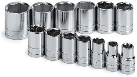 SK 4113-6 13 Piece 1/2-Inch Drive 6 Point 7/16-Inch to 1-1/4-Inch Standard Socket Set