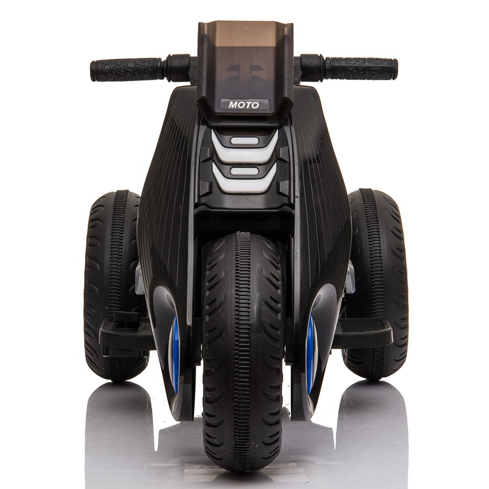 Kids 6V Electric 3-Wheel Motorcycle Ride On Toys, Battery Power Motorized Kids Ride On Motorcycle Bike, Double Drive Kids Dirt Bike Toddler Toys Cars Christmas Gifts for Boys Girls 2-6, Black, Q6930