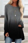 Casual Round Neck Long Sleeve T-Shirt