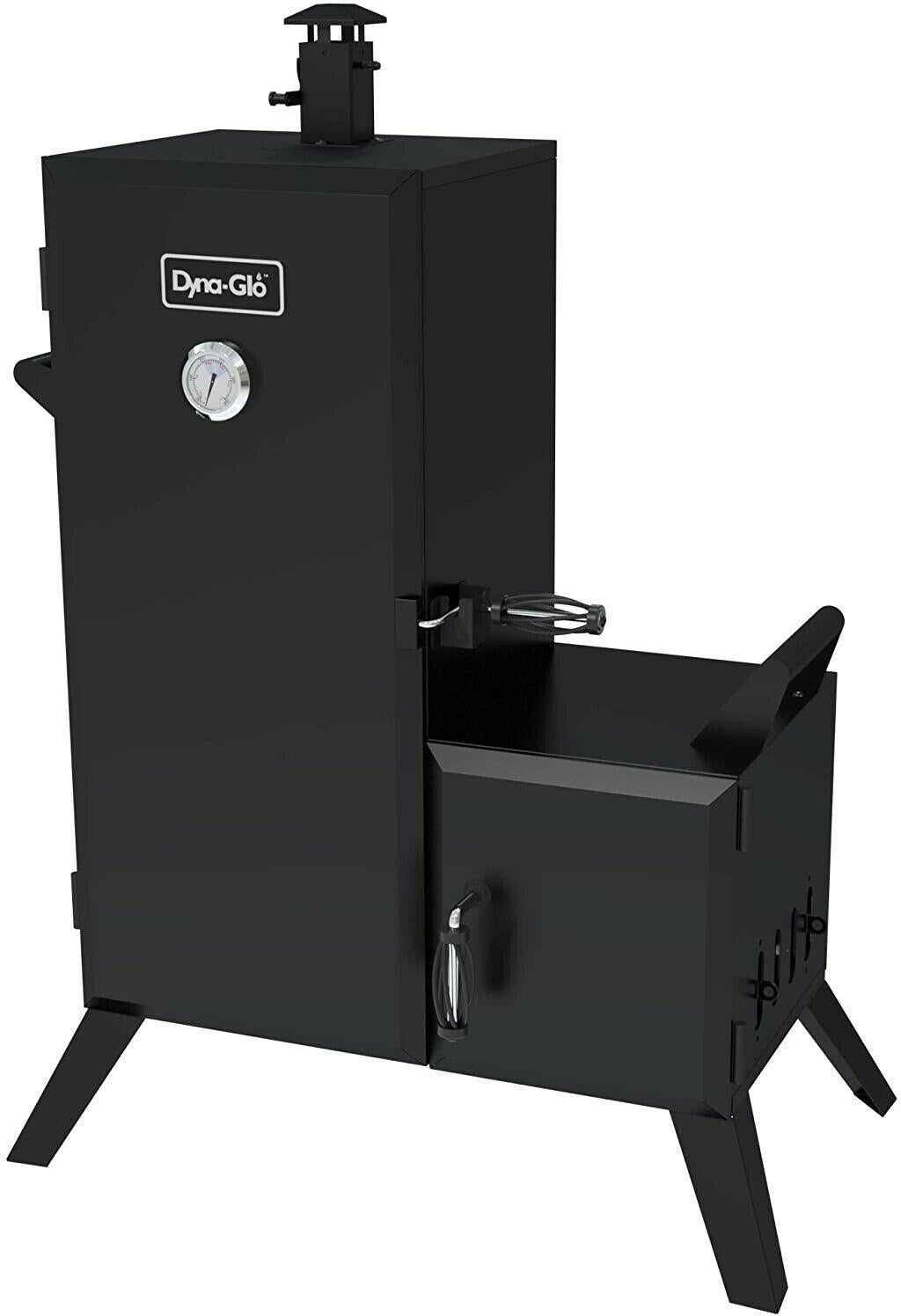 Charcoal Offset Smoker  Heavy gauporcelain enameled steel chip