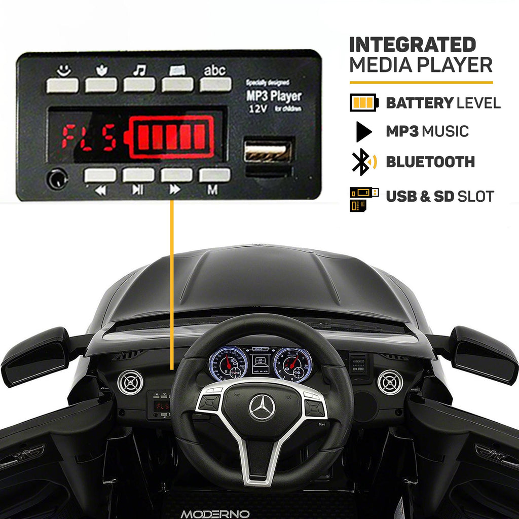 2023 Licensed Mercedes AMG 12V Battery Ride on Toy Car w/ Dining Table, LED Lights, Openable Doors