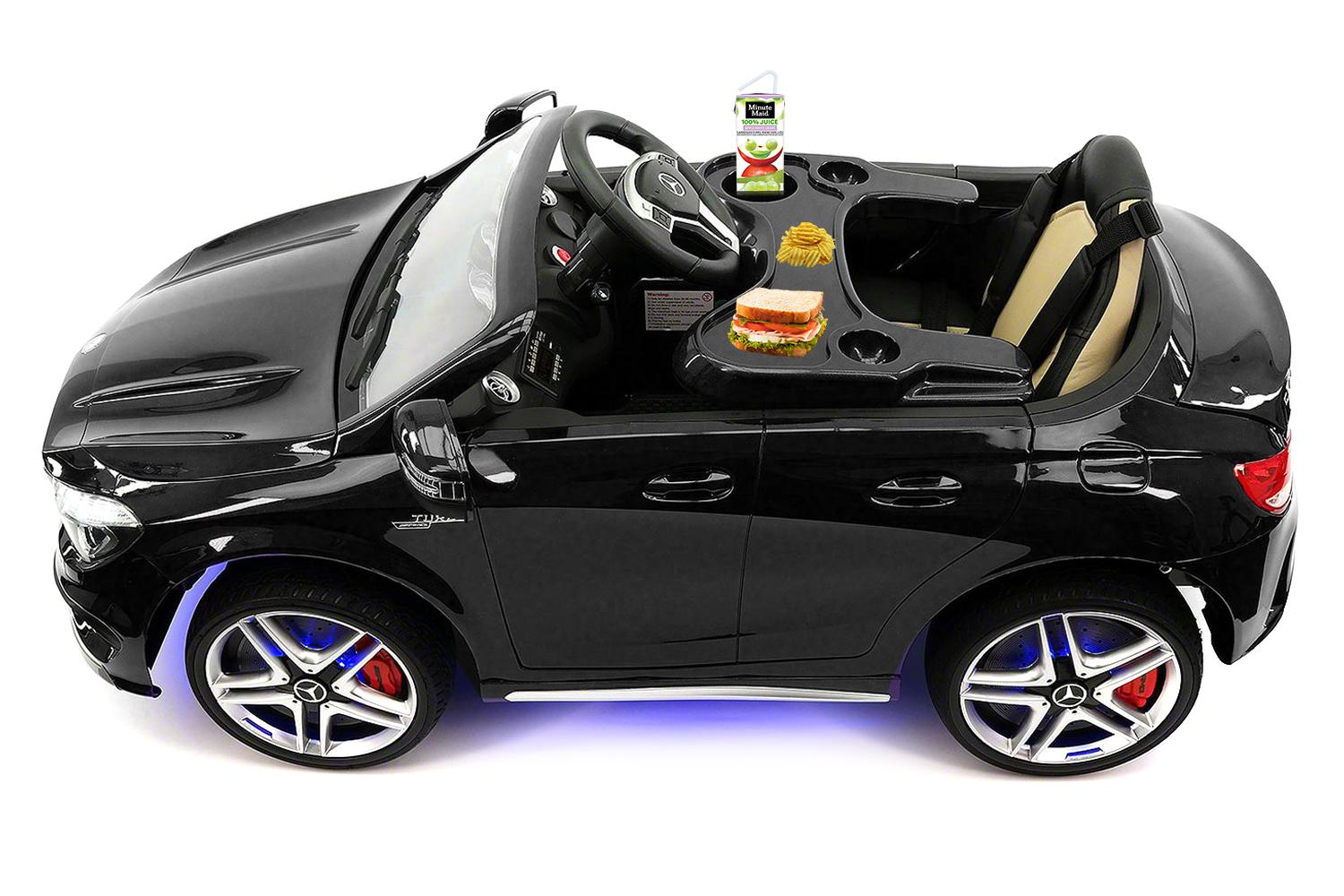 2023 Licensed Mercedes AMG 12V Battery Ride on Toy Car w/ Dining Table, LED Lights, Openable Doors