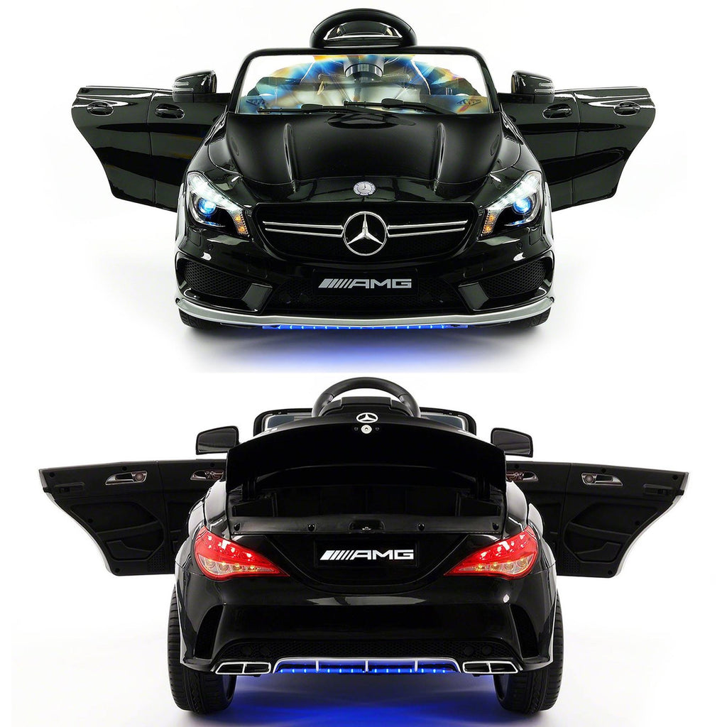 2023 Licensed Mercedes AMG 12V Battery Ride on Toy Car w/ Dining Table, LED Lights, Openable Doors