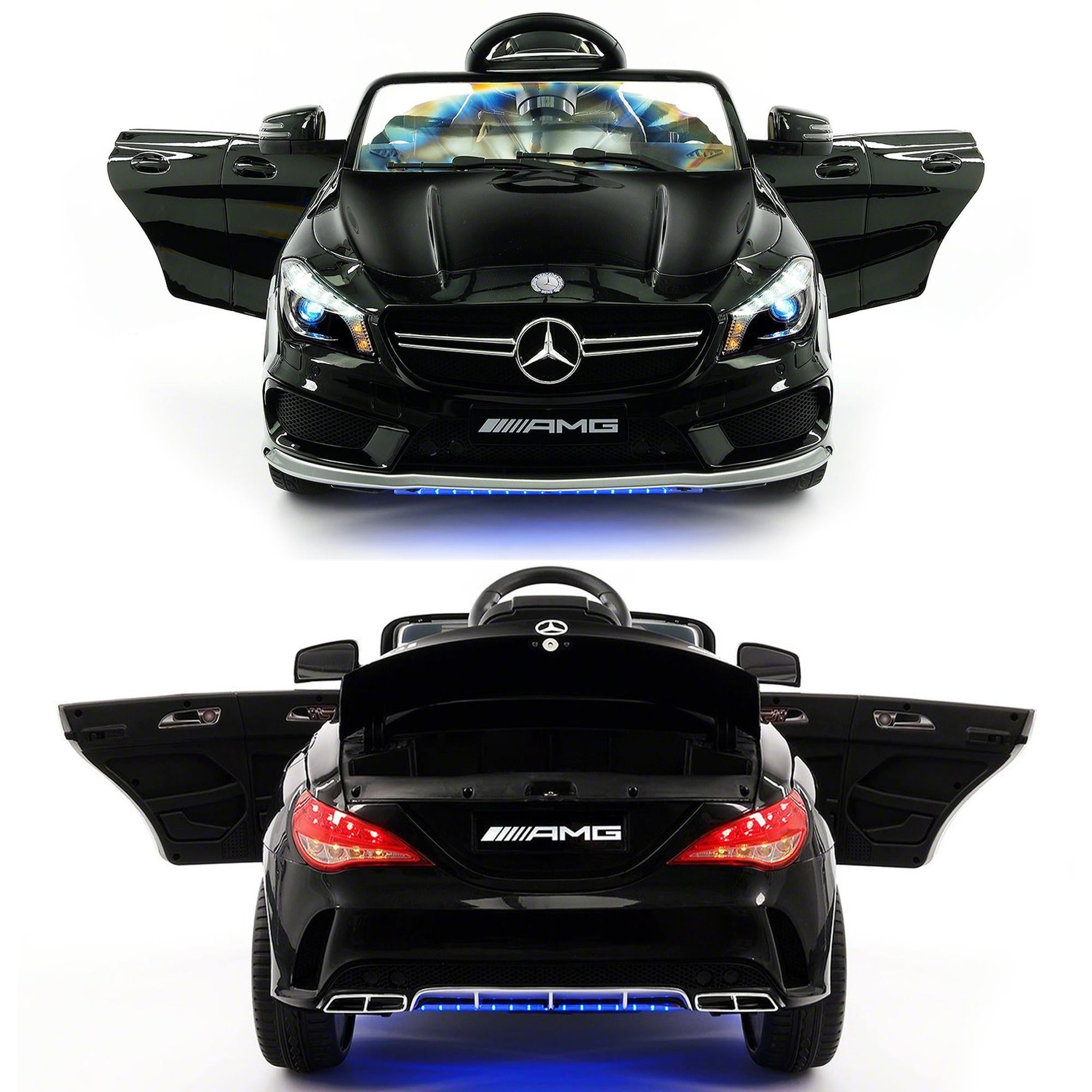 2023 Licensed Mercedes AMG 12V Battery Ride on Toy Car w/ Dining Table, LED Lights, Openable Doors