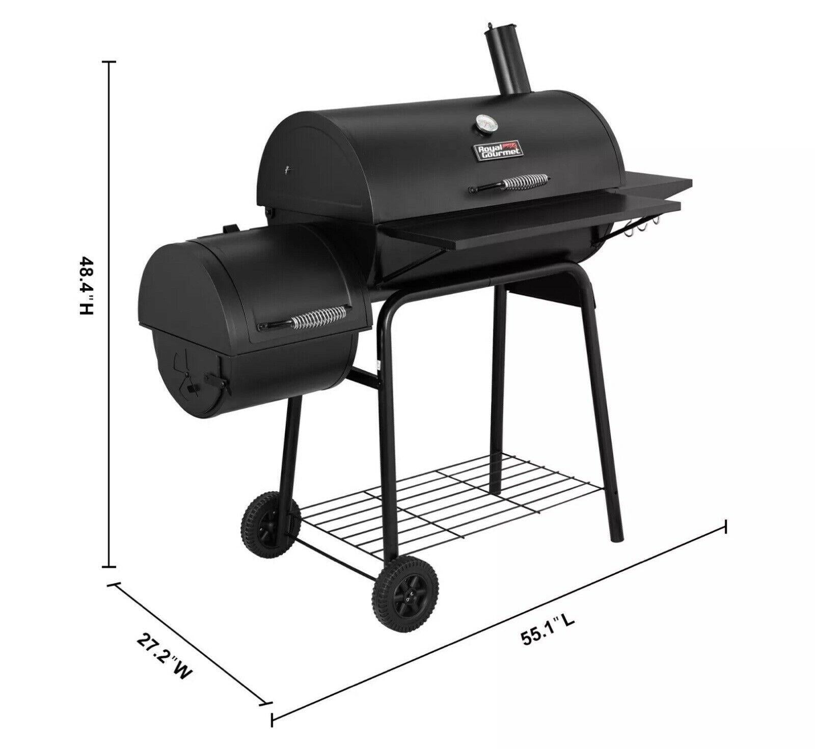 30" BBQ Charcoal Grill Smoker Backyard CC1830SC