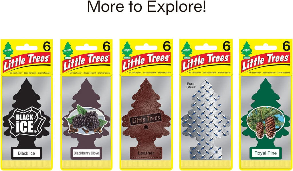 LITTLE TREES Air Fresheners Car Air Freshener. Hanging Tree Provides Long Lasting Scent for Auto or Home. No Smoking, 24 Air Fresheners