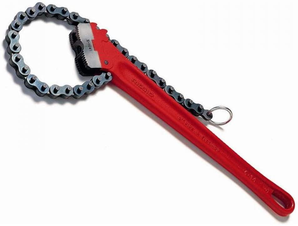 RIDGID 31330 Model C-36 Heavy-Duty Chain Wrench, 4-1/2-inch Chain Wrench , Red , Small