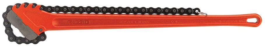 RIDGID 31330 Model C-36 Heavy-Duty Chain Wrench, 4-1/2-inch Chain Wrench , Red , Small