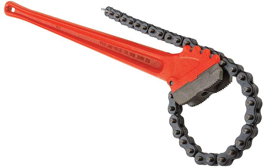 RIDGID 31330 Model C-36 Heavy-Duty Chain Wrench, 4-1/2-inch Chain Wrench , Red , Small