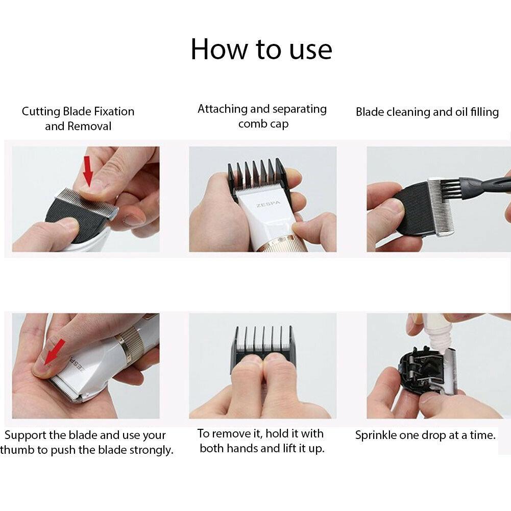 ZESPA Clipper Self-Cut Personal Haircutting Kit  Compact Size for Clipping