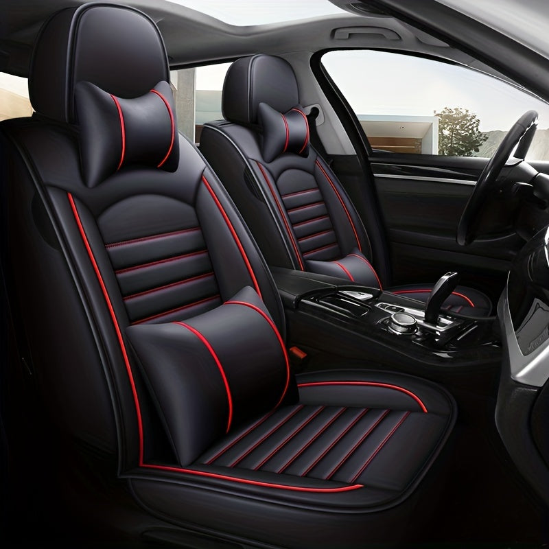 5 Seats Car Seat Cover Set, Four Seasons Universal Front Seat Cushion Car Seat Protector Car Seat Pad Cushion For Car Accessories