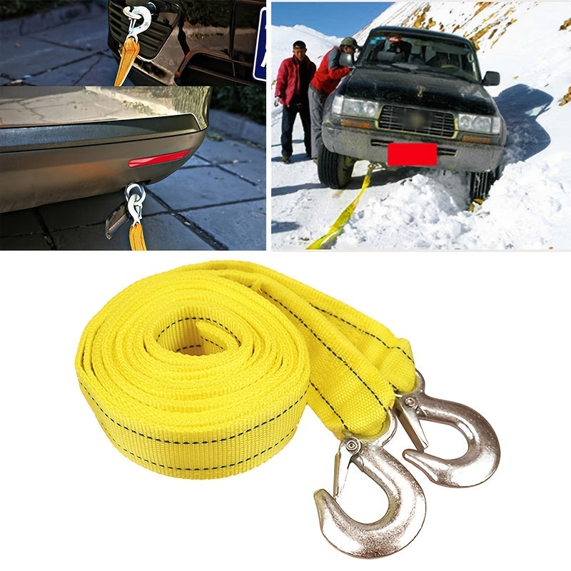 4M Heavy Duty 5 Ton Towing Rope, Break Strength Nylon Recovery Strap With StoraBag For Vehicle Emergency Recovery