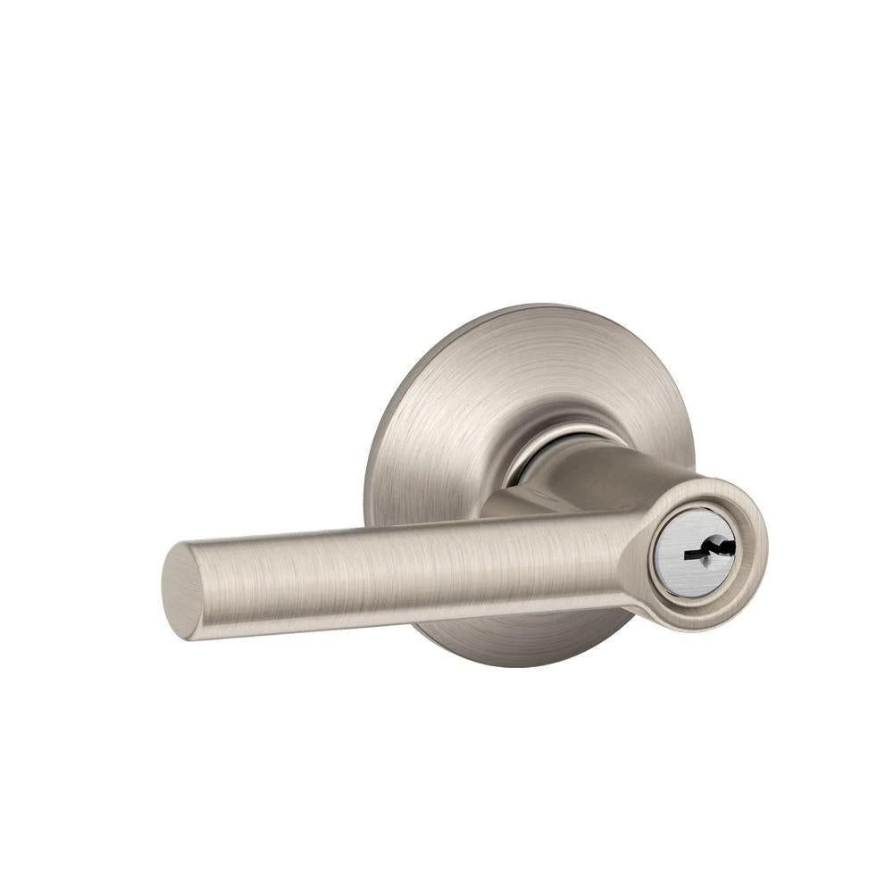 Broadway Satin Nickel Keyed Entry Door Lever