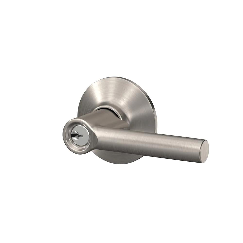 Broadway Satin Nickel Keyed Entry Door Lever
