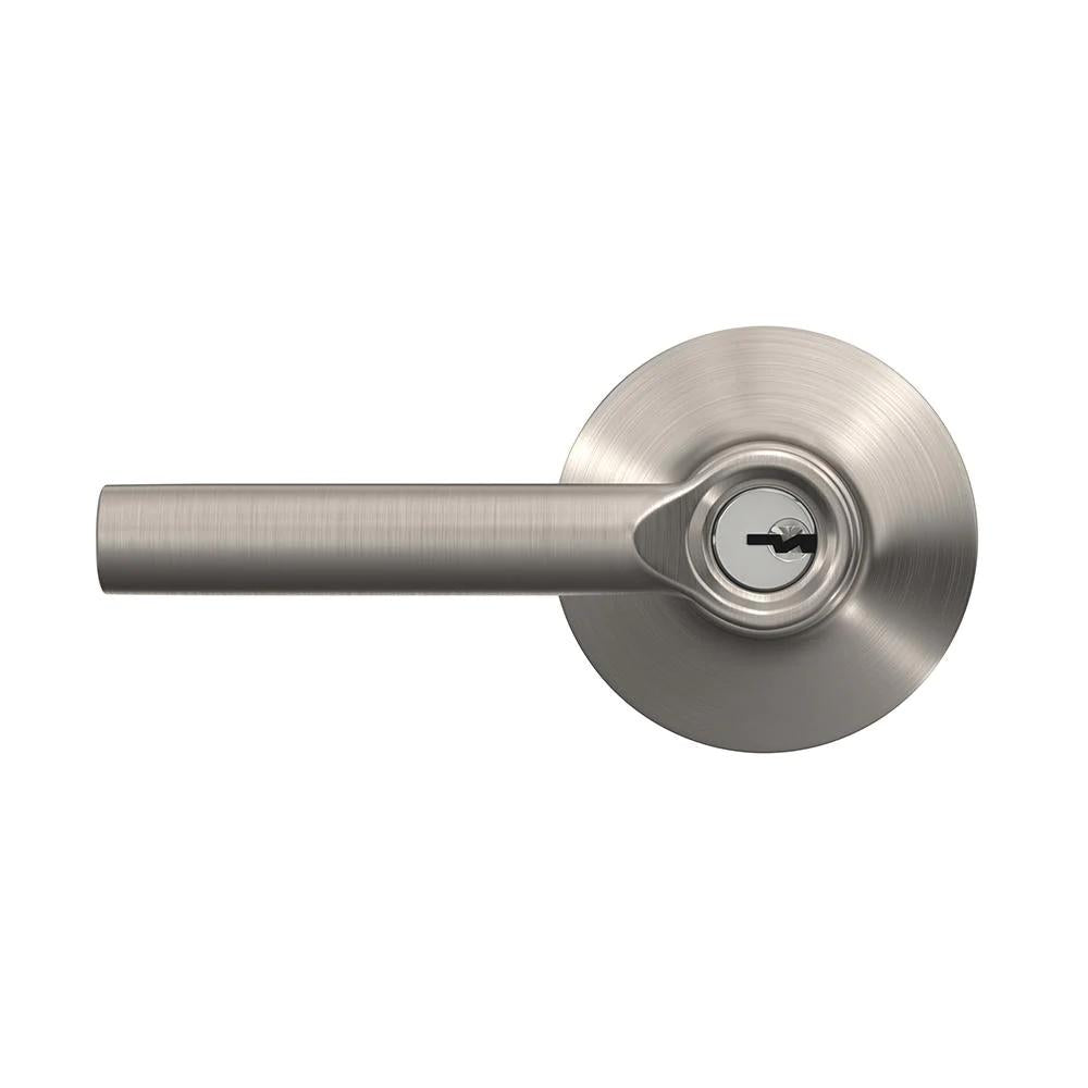 Broadway Satin Nickel Keyed Entry Door Lever