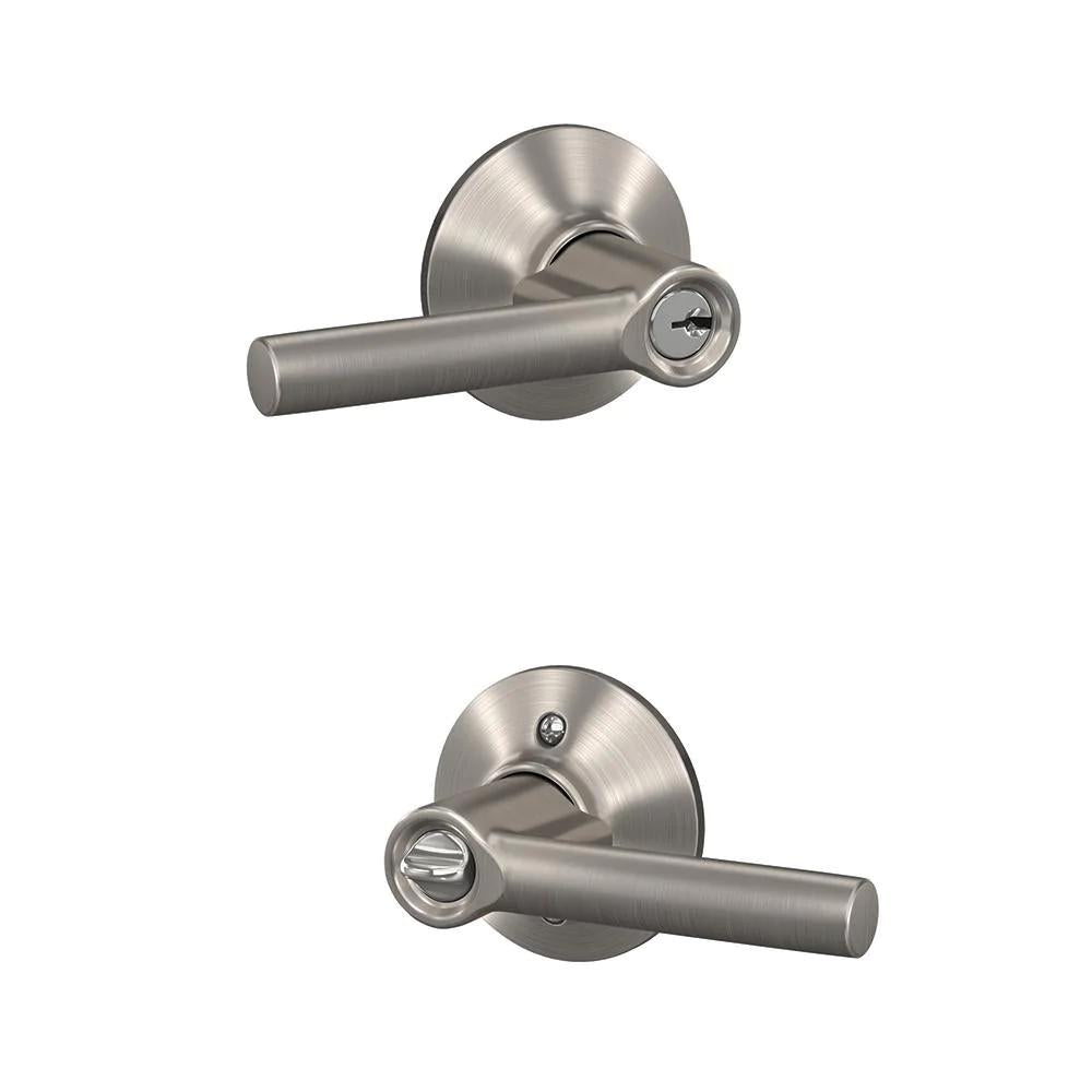 Broadway Satin Nickel Keyed Entry Door Lever