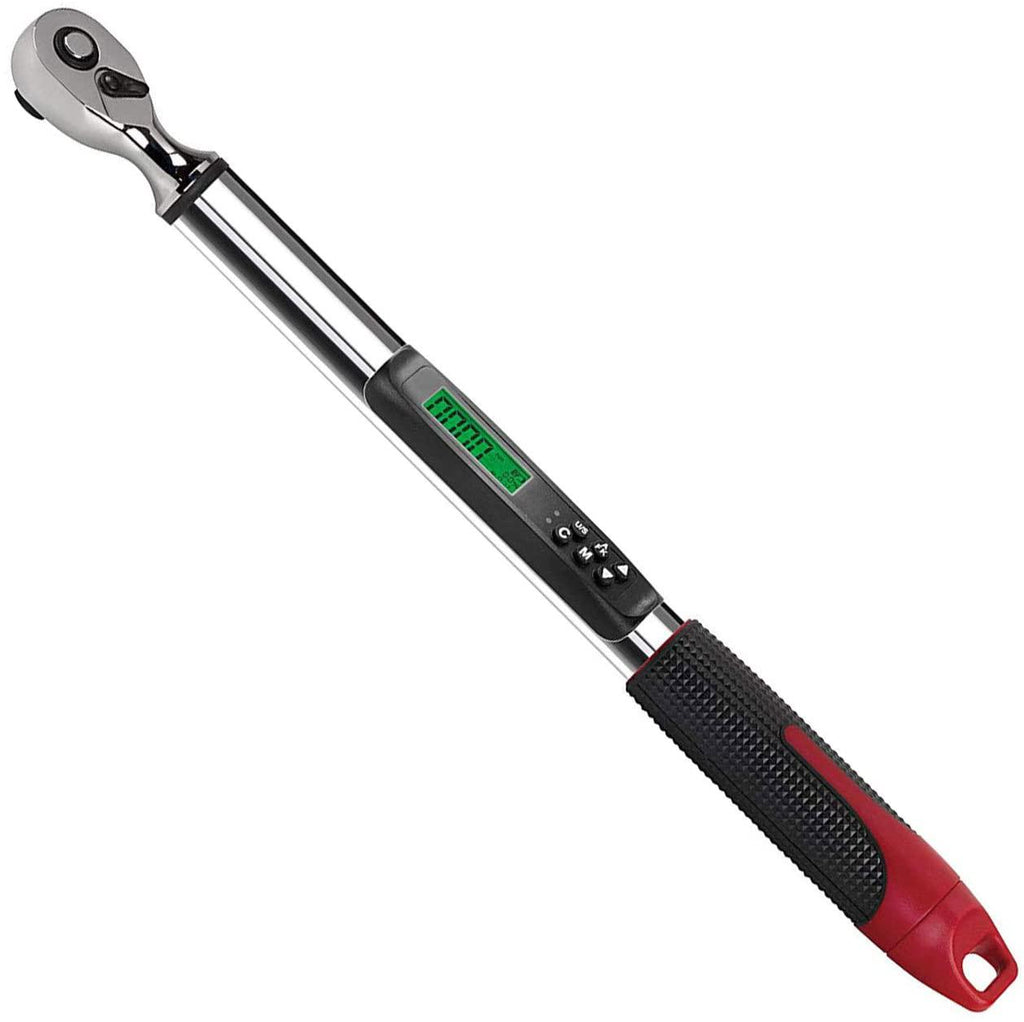 ACDelco 3/8" Digital Angle Torque Wrench (5 to 99.5 ft-lbs.) Buzzer, Vibration &amp; Flash Alarm - ISO 6789 Standards with Certificate of Calibration, ARM315-3A