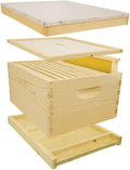 Mann LakeUnassembled Complete Bee Hive Box w/Foundation, Langstroth 10 Frame