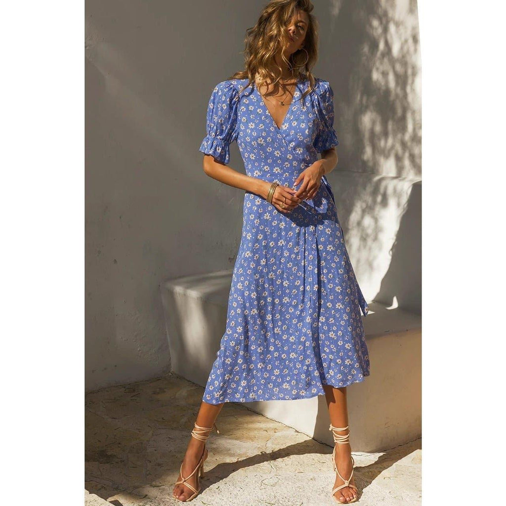 daisy vintage midi dress