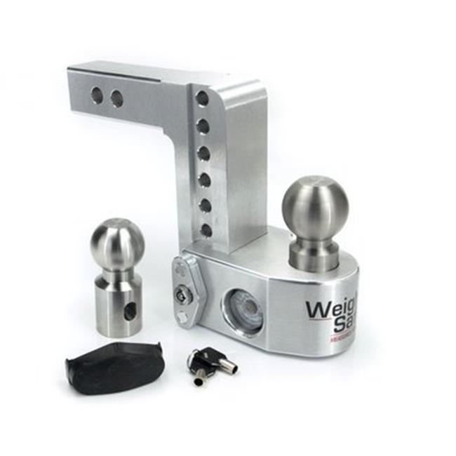Weigh Safe WSFSWS6-2 2 in. &amp; 2-5 x 16 in. Balls 6 in. Drop 2 in. Shank Tongue Weighing Adjustable Ball Mount
