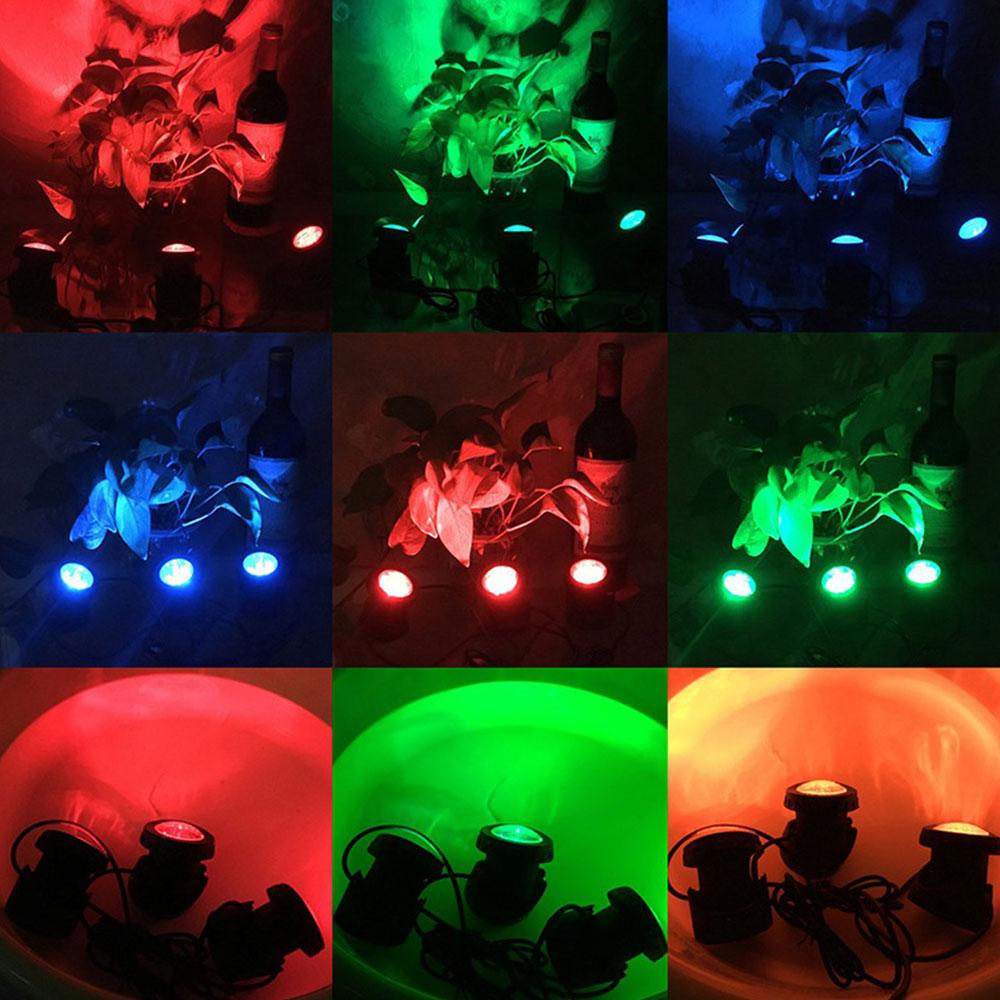 okwish 5 pcs Waterproof LED Garden Solar Pathway Lights RGB ground plug Landscaping lawn light