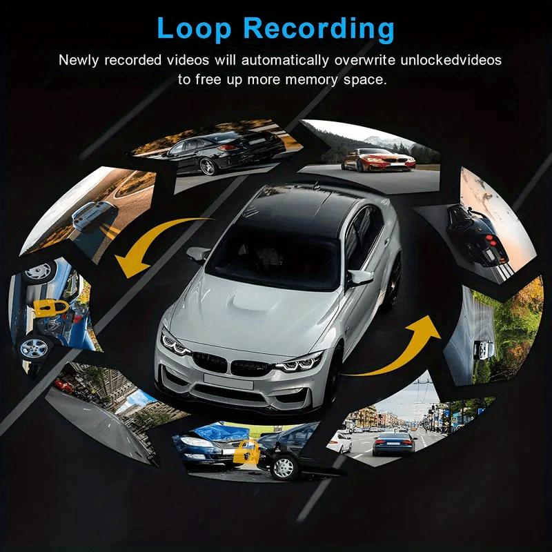 1080P Dual Camera,Dash Cam For Cars,Front And Inside,car Camera With IR Night Vision,Loop Recording,wide Angle Car DVR Camera With 3.16 Inch IPS Screen,dual Lens Car Dashboard Video Cam