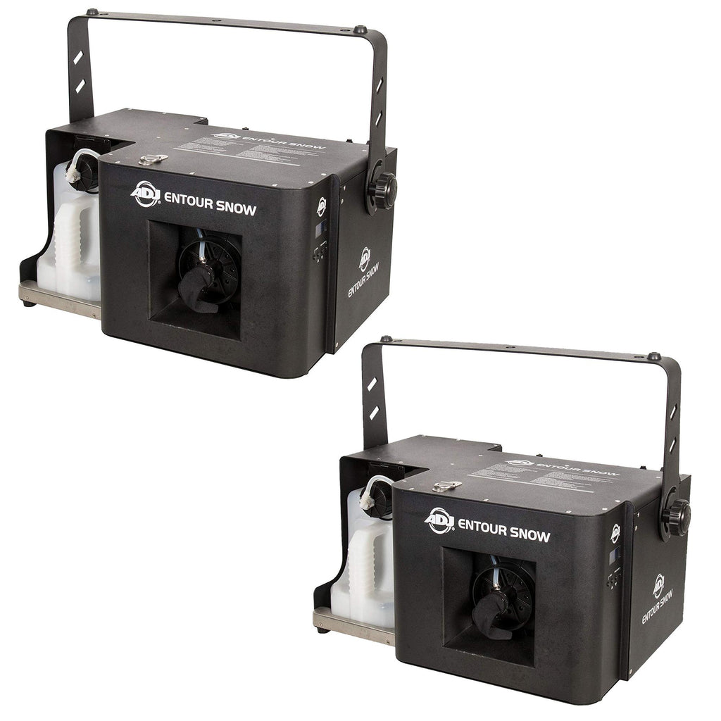 ADJ ENTOUR SNOW Professional Holiday and Winter Imitation Snow Machine (2 Pack)