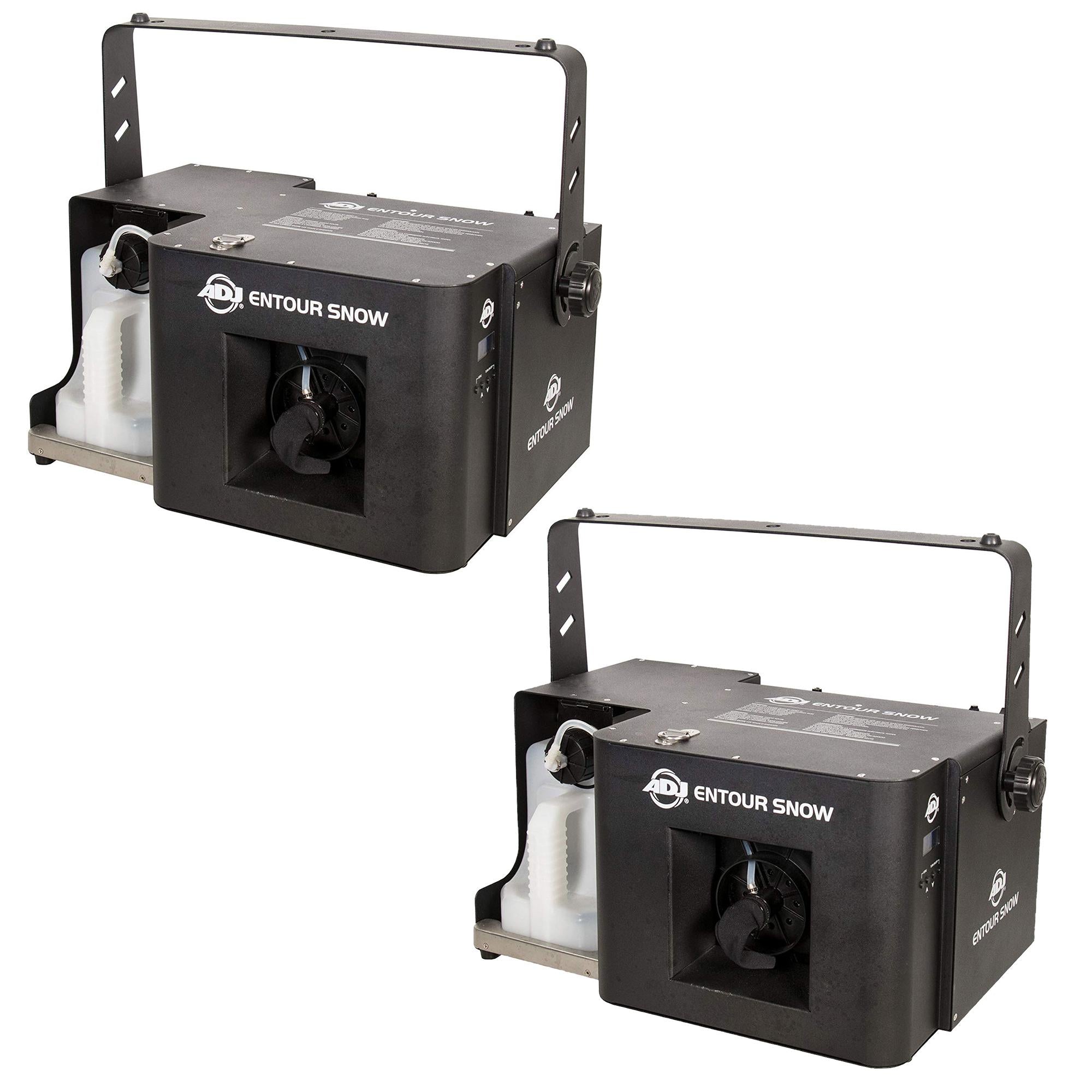 ADJ ENTOUR SNOW Professional Holiday and Winter Imitation Snow Machine (2 Pack)