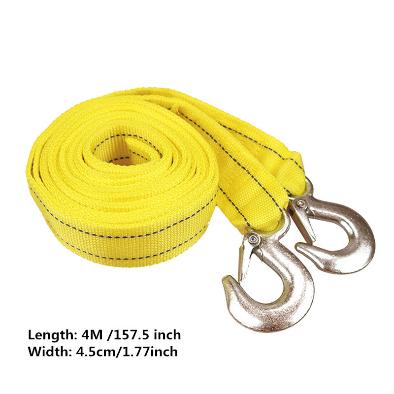 4M Heavy Duty 5 Ton Towing Rope, Break Strength Nylon Recovery Strap With StoraBag For Vehicle Emergency Recovery