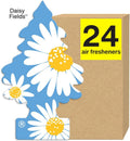 LITTLE TREES Air Fresheners Car Air Freshener. Hanging Tree Provides Long Lasting Scent for Auto or Home. Daisy Fields, 24 Air Fresheners